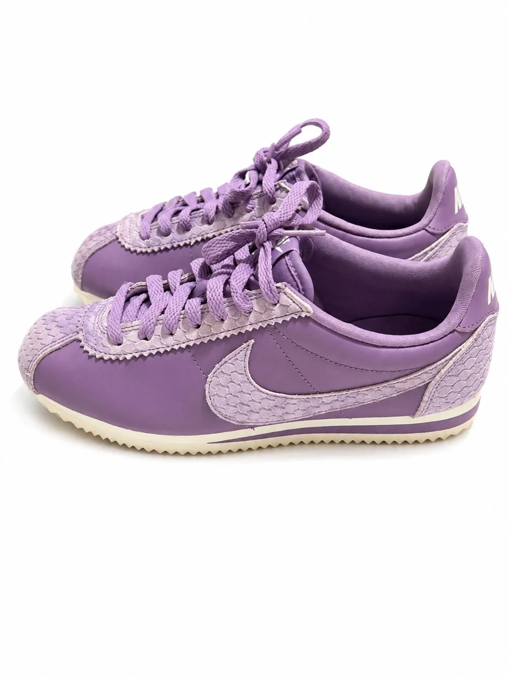 Nike Cortez Purple Lavender Textured Sneakers